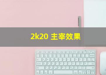 2k20 主宰效果